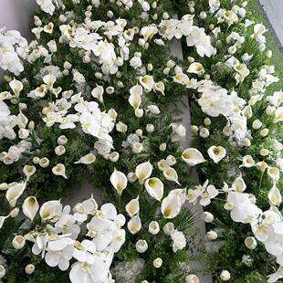 婚庆道具森仿真影花假叶子绣球户外花4.28-2门婚礼现系摄拍照场道