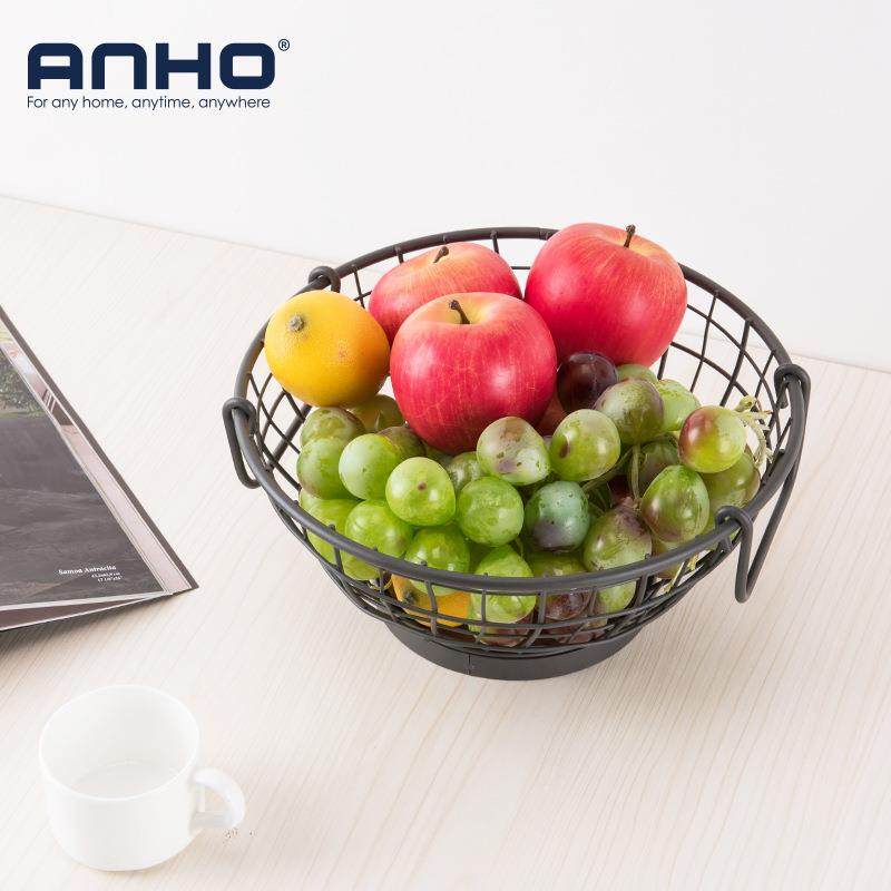 古铁艺果HIC-1043水果篮餐桌水盘果收纳篮置物篮客蔬厅杂物收纳整