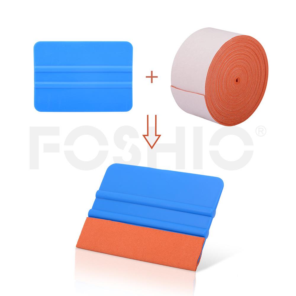 FO边SHIO汽车膜刮板包布仿鹿皮贴贴布5M长纤维贴片改色厚贴A81-A8