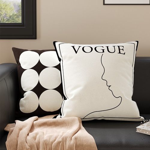 简约高级沙发抱枕套客厅飘窗卧室床头床上靠垫靠背腰靠含芯可拆洗