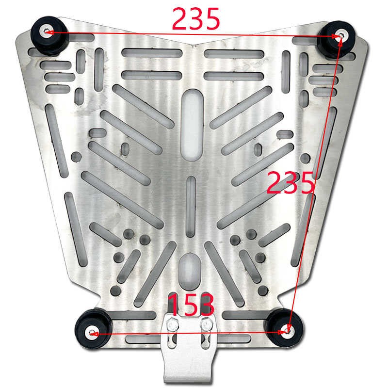 铝合金尾箱快拆底座不锈钢盘底板带锁钩垫圈压条改装配件