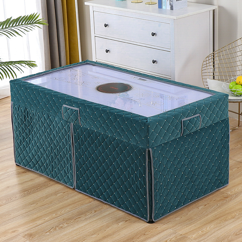 烤火桌子罩套长方形冬季新款加厚取暖桌罩电炉罩烤火罩电暖桌罩套