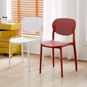 特厚塑料椅子加厚家用靠背餐桌椅子现代简约阳台餐厅创意简易胶椅