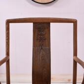 实木圈椅原木休闲茶椅复古仿古南宫椅 中式 红木家具 鸡翅木太师椅