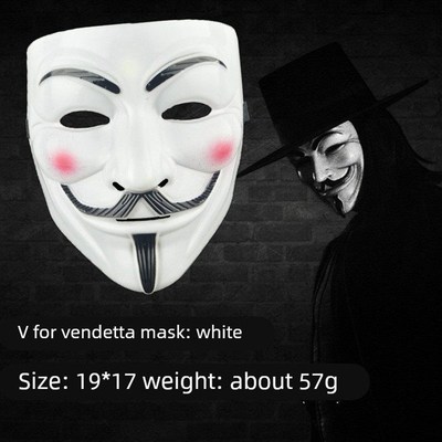 迪克面具万圣节恐怖面具V字仇杀队面具v字怪客恐怖面具万圣节迪克