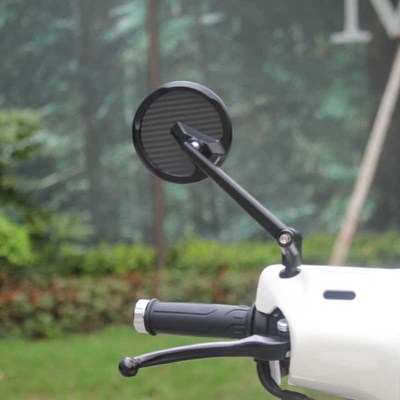 适用摩托车改装后视镜巧格i反光镜 裂行125uy改装后视镜倒车镜