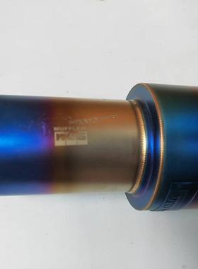 K汽浑车改装不锈钢排气管H浪DDCS直排喷砂大炮跑车声低沉厚斜出鼓