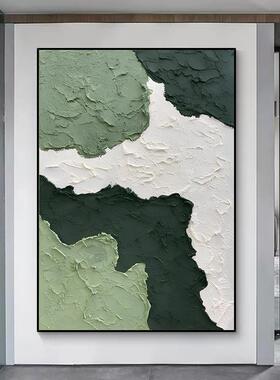 绘砂岩理立体油画海抽象风景肌手酒店挂画装饰画78341边轻奢客厅