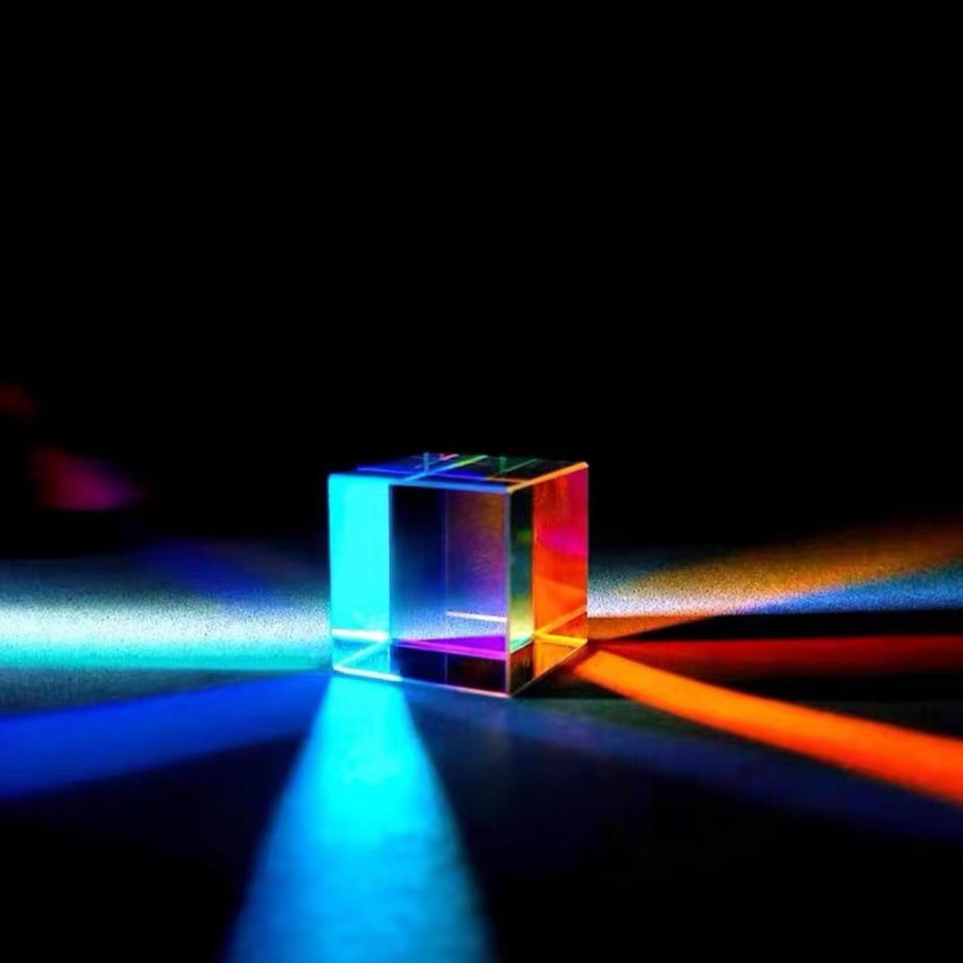 30合色棱镜太阳捕光之立方六面抛魔方光棱镜彩虹3分0手m光m