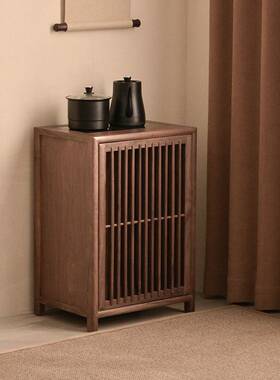 小NEH新中式实木茶几木茶水柜移动家用烧水型客厅水壶榆一户体桌