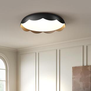 普法式奶油风瑞蛋壳卧室吸顶眼灯现代简新71441款约护儿童房间主