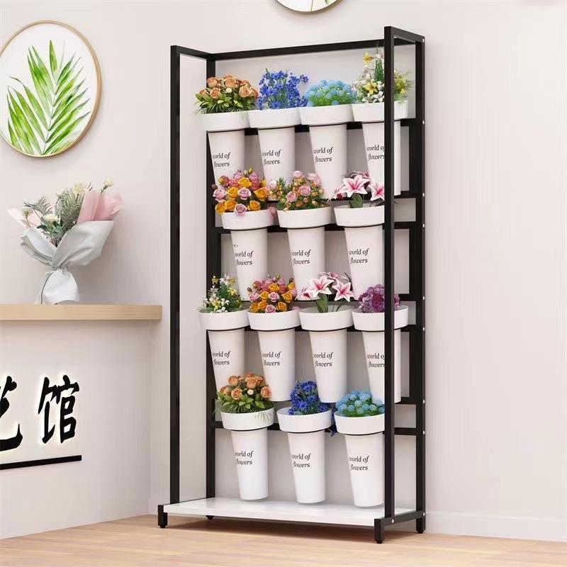 花架层花束展示架超见描述窄花鲜盆架花置物架店落地花多桶摆放架