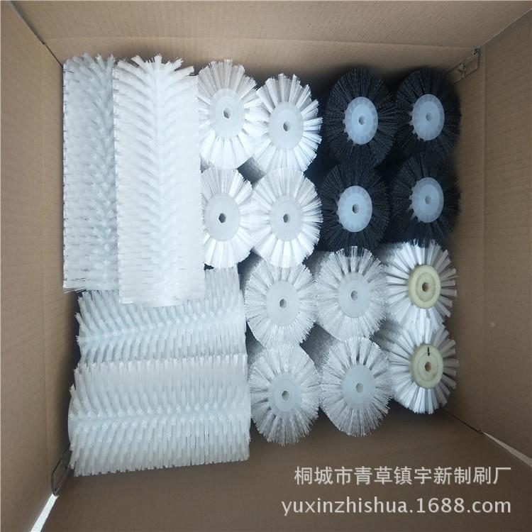 厂家直销清辊刷尼龙丝辊刷PP丝刷辊钢洁丝铜毛刷子丝抛光辊刷