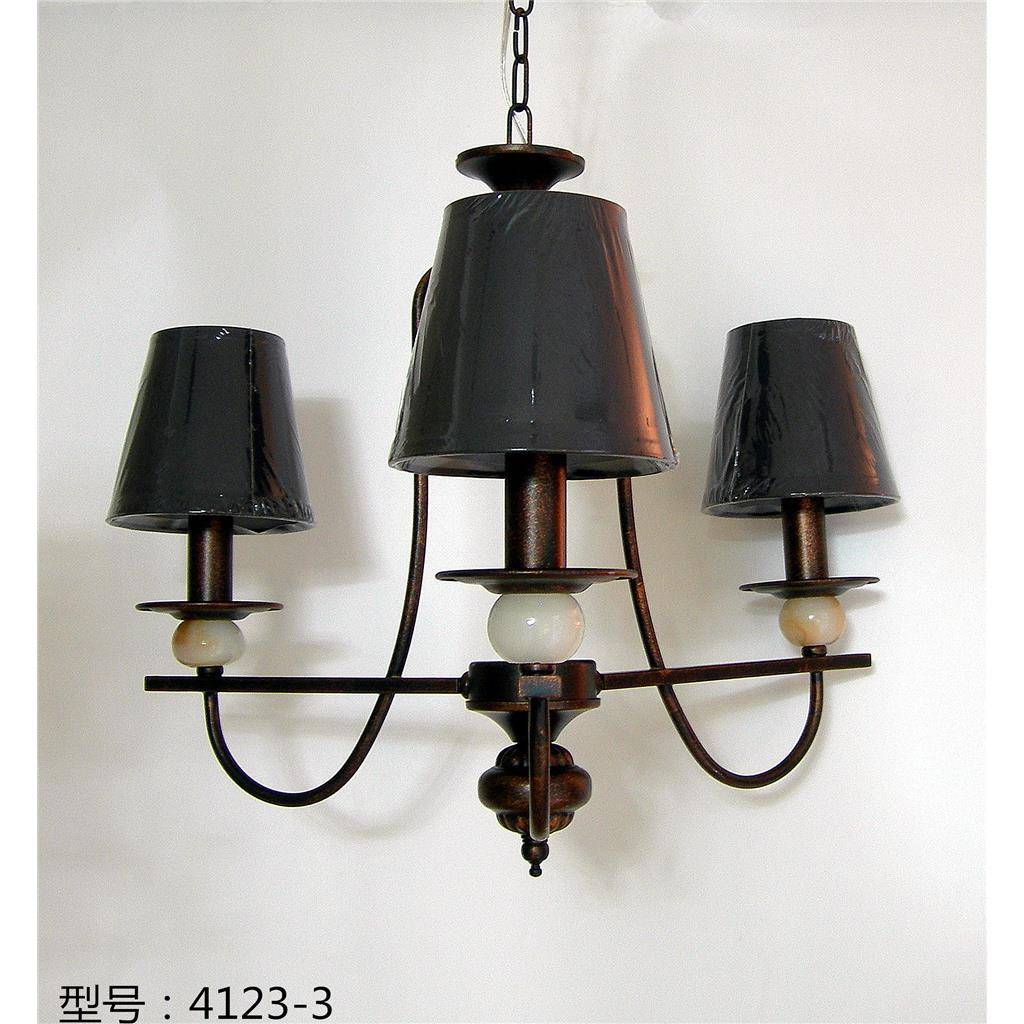 欧式吊灯4123美式布艺厅灯客欧式厅大气简约古铜法色中式餐式奢华