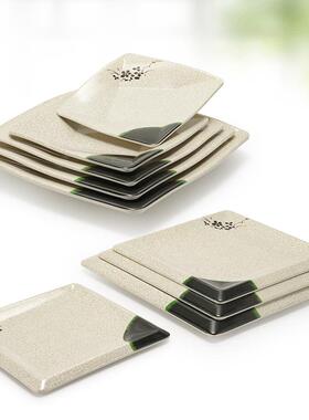 密胺方10烤个装烧菜小吃盘子四方形餐盘塑料TPQ饭店凉快餐盘盘子