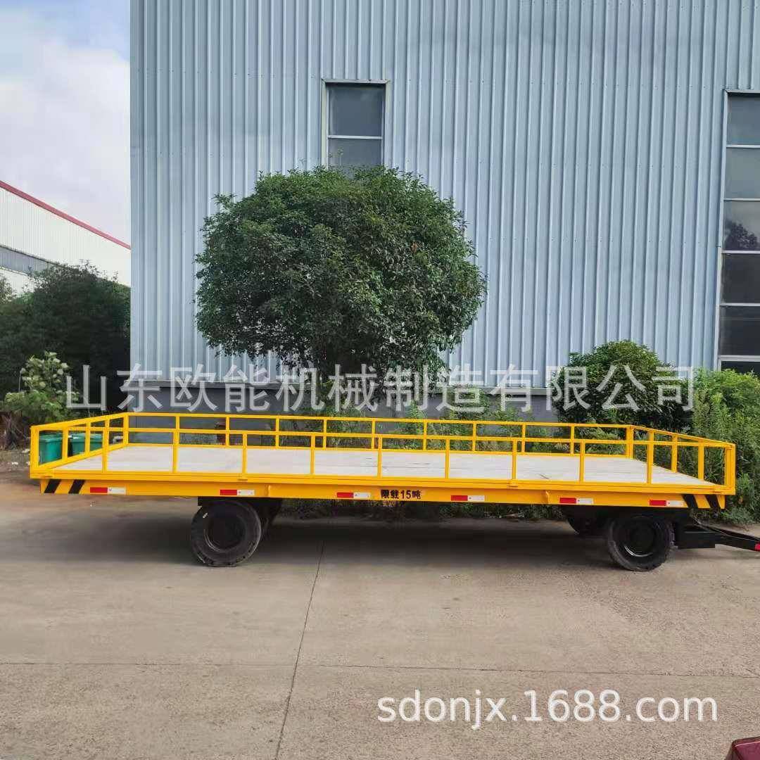 牵引周车转DHC大吨位重型物搬运平车叉车牵引式货板拖车
