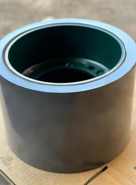 6寸绿色第PAI五代砻EPDM谷胶辊打机碾米剥壳胶胶辊抗米磨滚筒辊