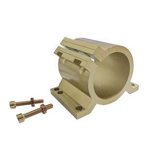 雕刻机主轴夹6/8JCZ0m歪脖主轴抱座铝合金材质主轴电5m机具固定座