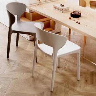 ?塑料椅子家用凳子可叠放LWA结用实耐商用餐椅现椅代简约小背2502