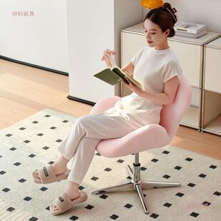 家用办椅公ZOL椅可降女升卧室化妆凳美甲子天鹅椅网生红沙发椅