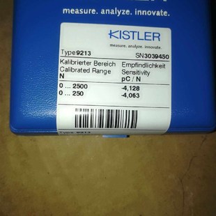瑞士KISTLER(奇石乐)压力传感器9213   SN;3039450