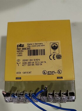 皮尔兹PILZ 继电器PNOZ1 230VAC  3S10