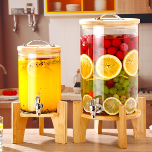 高硼硅玻璃泡酒专用酒坛酒缸带龙头葡萄酿酒瓶容器10斤药酒罐密封