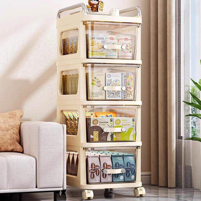 德国零食小推车置物架客厅带轮储物箱玩具储物架婴儿用品收纳柜架