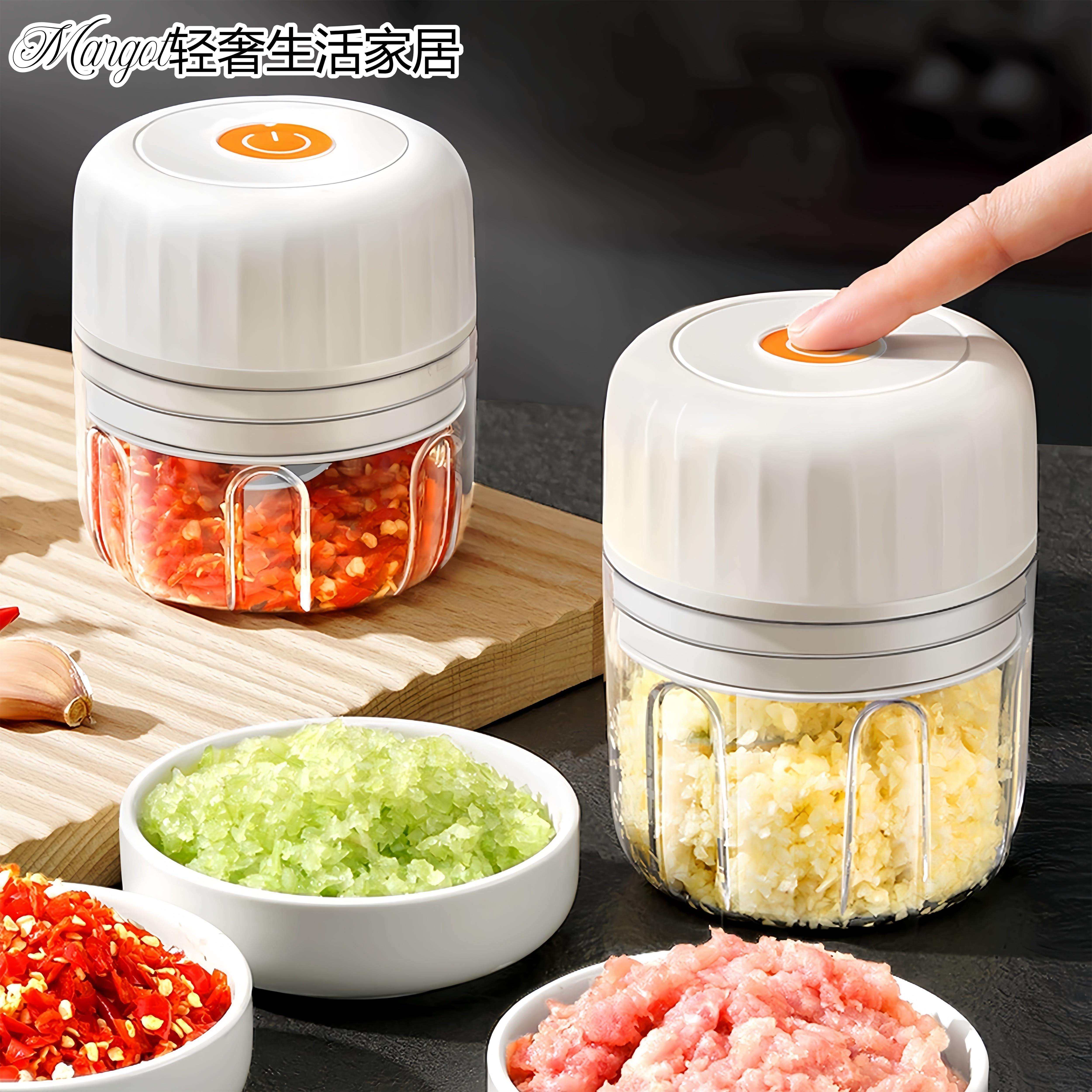 德国蒜泥电动捣蒜器家用无线打蒜搅碎机蒜末小型绞肉机粉碎器