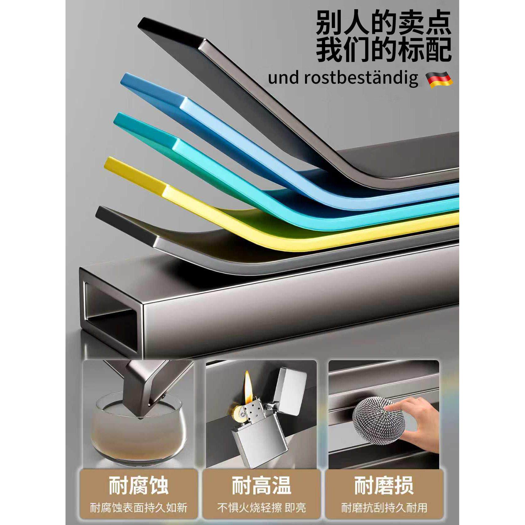 德国房钢不锈料调品置物架家用多功能调味66285料筷勺子刀厨具收