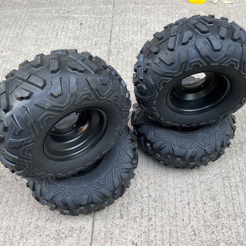 四轮沙滩车卡丁车配件19X7-8 18X9.50-8寸A字越野轮胎轮毂真空