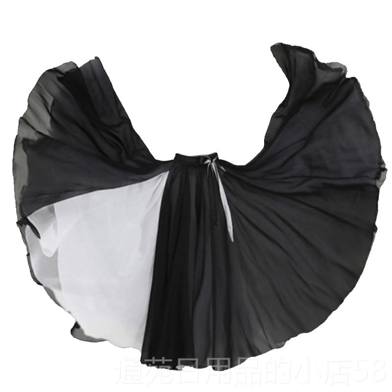 正品童720度大摆裙双穿人族世间古典舞蹈民现代儿面舞演出练习半