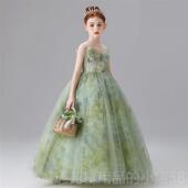 正品 儿童礼服级感森高系主持人琴演奏公裙生日长主钢版 演出服