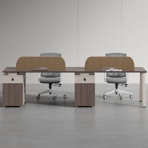 现货办S935公桌公室职带抽屉双人六公人办工位组员合财务办桌