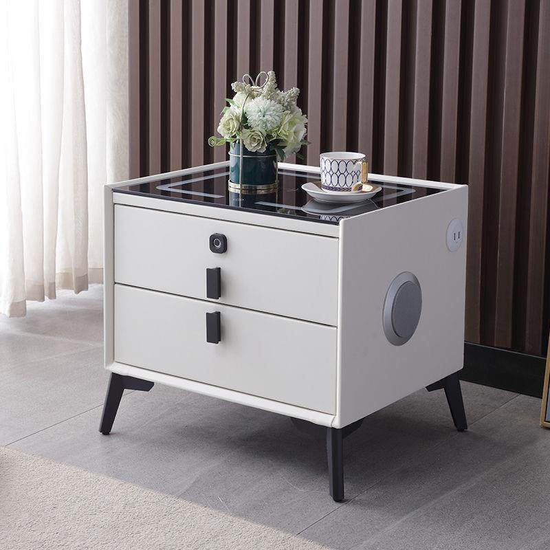 能智床头柜家用商纳用流多行一体卧室床边层实木无线BXG-02智充电
