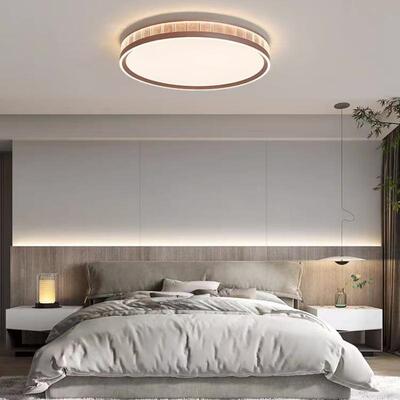 现代简约卧室灯272高端奢l主e全光谱护眼d轻书房次卧圆形智能吸顶