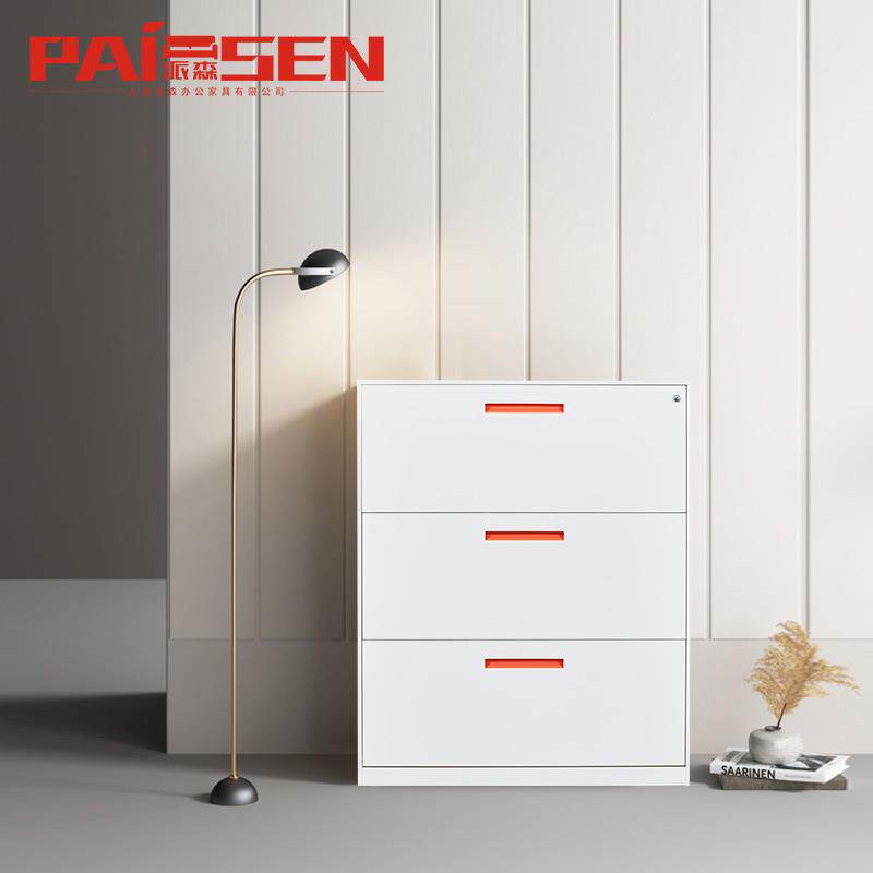 体卡箱四斗宽挂劳柜A三斗4PS103纸收纳文抽件柜二斗钢制档案屉柜