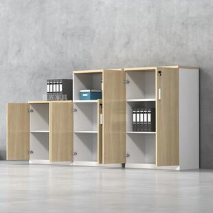 矮柜带ZJ 置物架收纳茶水组 BG16锁自由组合公文件柜柜柜子书板式