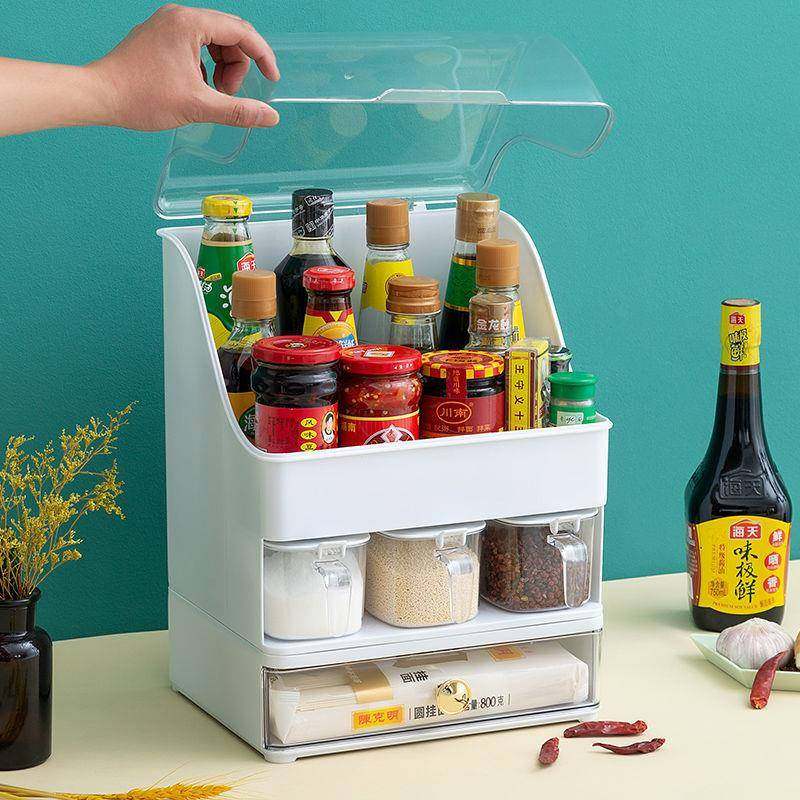 厨房架调料用品置物家潮用防尘防多功能XHZRw2Be调味品罐瓶装套组