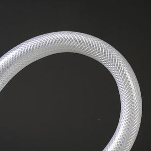 绿透明胶皮管维两一线增强PVC纤维管化浇水透明蛇皮纤管透胶明网