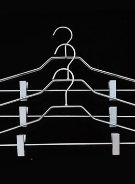 PK用7铝合金衣架成铝人夹子晒衣架太空干湿两用家无痕收纳J带F755