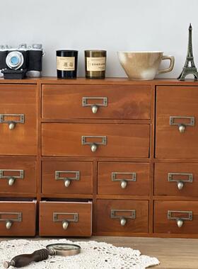 zak式kaAL802324木质抽屉纳收柜简易层三四层小型桌面整理厨房客