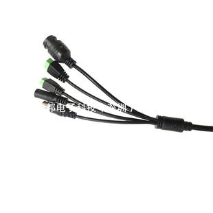 人脸识365别线尾功能网线多闸络机门禁网络监控尾线多功能线