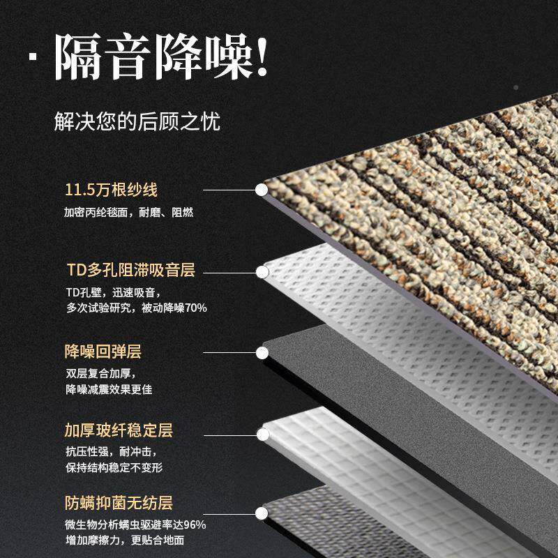 地萨格包邮办公室地毯大面积方块写字满铺拼商接楼用地毯加厚毯商