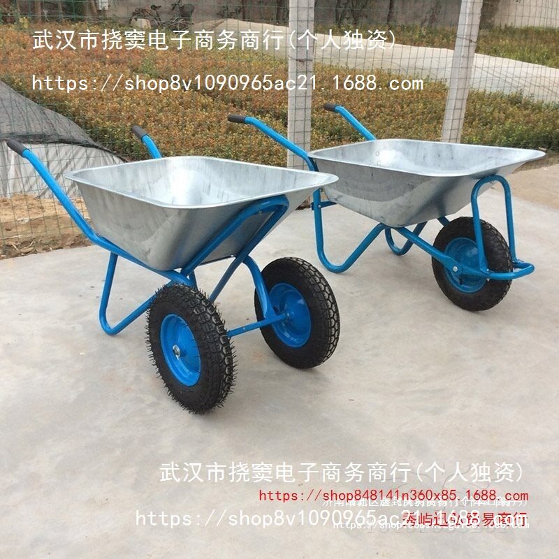 工地农用独轮翻斗手推车