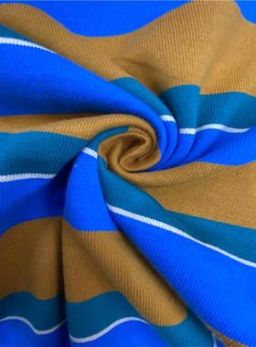 直织销货2IXC现1s针织全棉单面汗布T恤板面料纯棉色间条平布