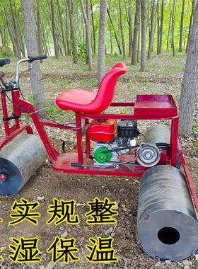菜小麦乘坐压地机油柴油三汽轮压平压实土蔬壤耕整机用成人XOS农