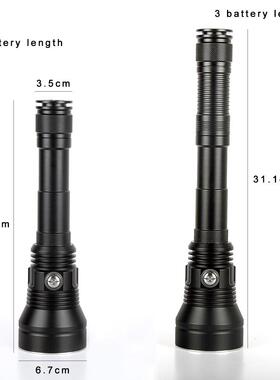 2019新款X强HP70DVX7中开二代大功率光潜手电筒专业水水下防水光