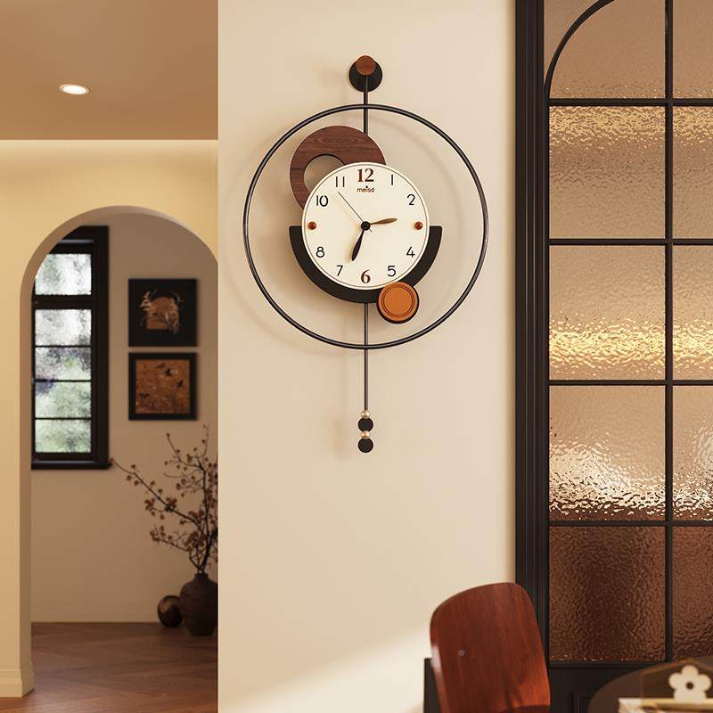 ?中2古风钟客厅Fh(x}d$p025新款轻奢感时表钟简约现代挂大气静音,家居饰品,挂钟,淘宝优惠券,粉丝福利购,淘宝优惠卷