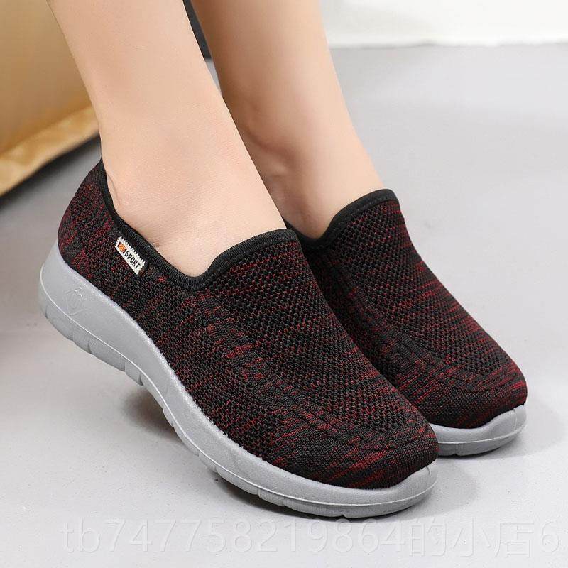 正品中年老人健步鞋女防滑人老老北京妈布鞋女鞋软底平底舒适透气